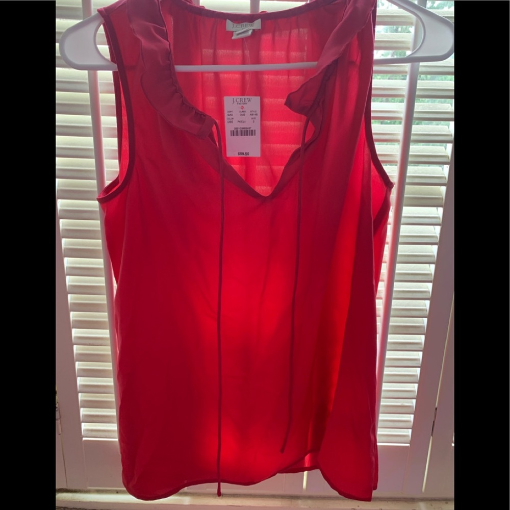 J crew pink dressy tank/blouse